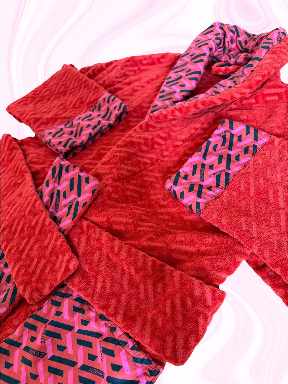 Versace Red Robe (Small) - Picture 4 of 11